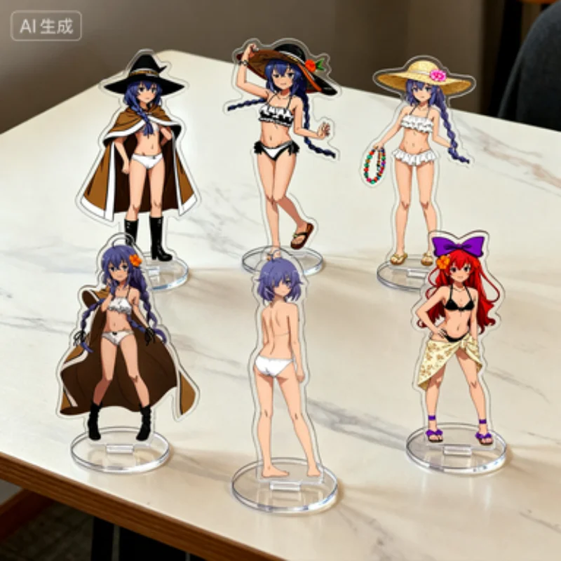FUNNY New Style Anime Mushoku Tensei: Jobless Reincarnation Swimsuit Desktop Decoration Collectible Item Acrylic Stand Standing