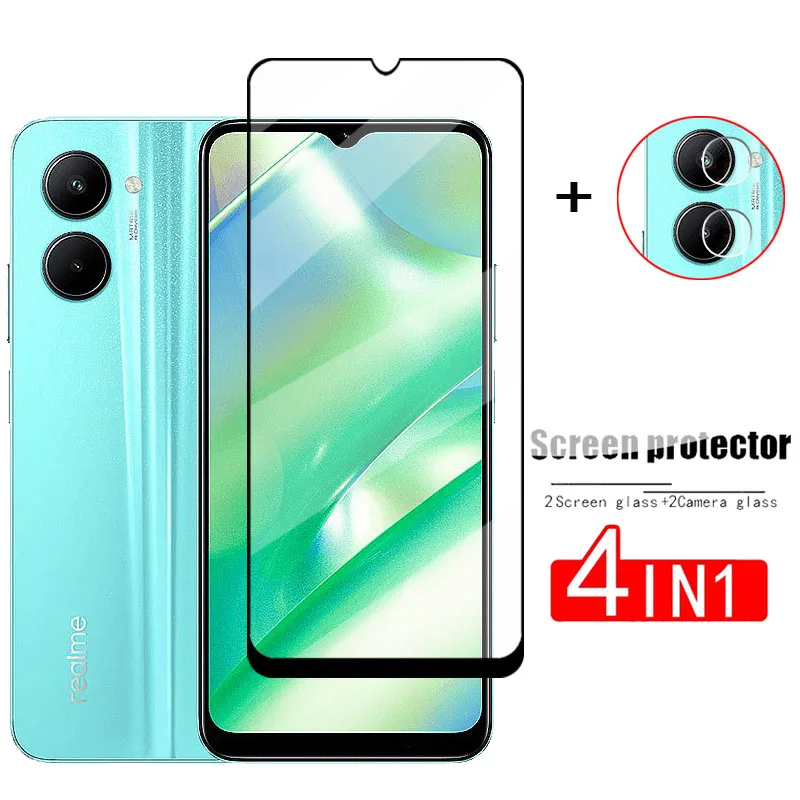 

Full Cover Glass For Realme C33 Tempered Glass For Realme C33 C30 C35 Screen Protector Protective Phone Lens Film For Realme C33