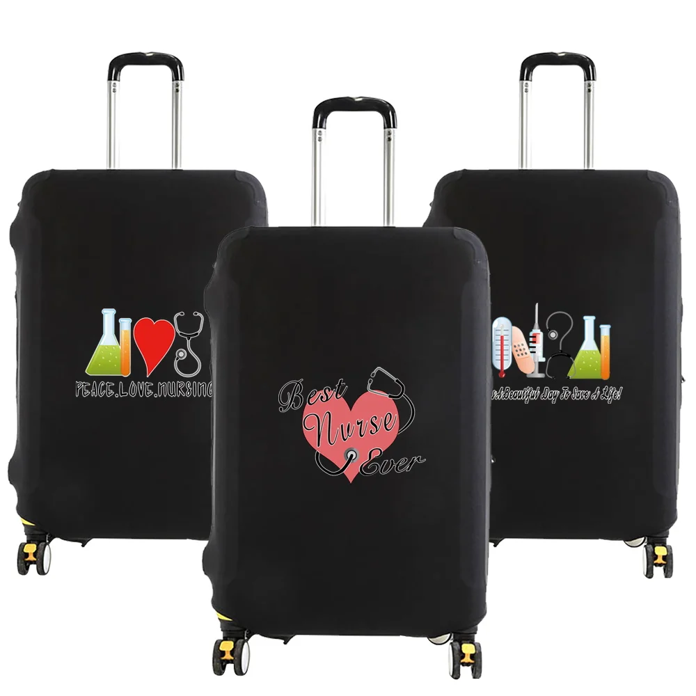 

2022 New Luggage Protective Cover for 18-32 Inch Fashion Nurse Serie Pattern Suitcase Elastic Dust Bags Case Travel Accessories