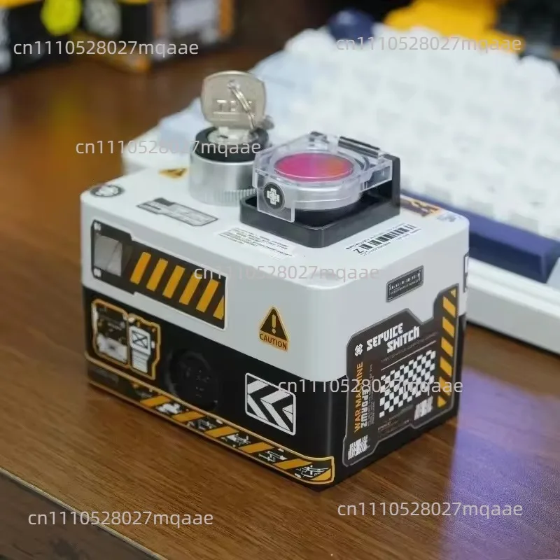 Computer Host Wired Power on/Off Button Desktop Case External Major Decision Nuclear Missile Launch Dual Switch