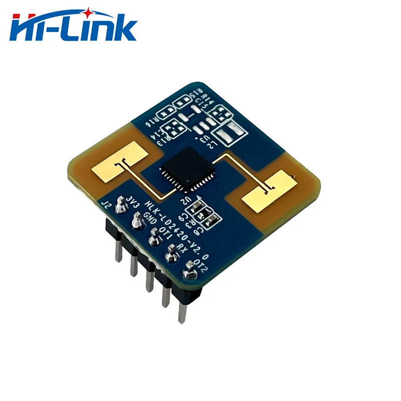 Hi-Link New Mini 3.3V 50mA HLK-LD2420 High Performance 24GHz Radar Module With One Transmitter And One Receiver Antenna