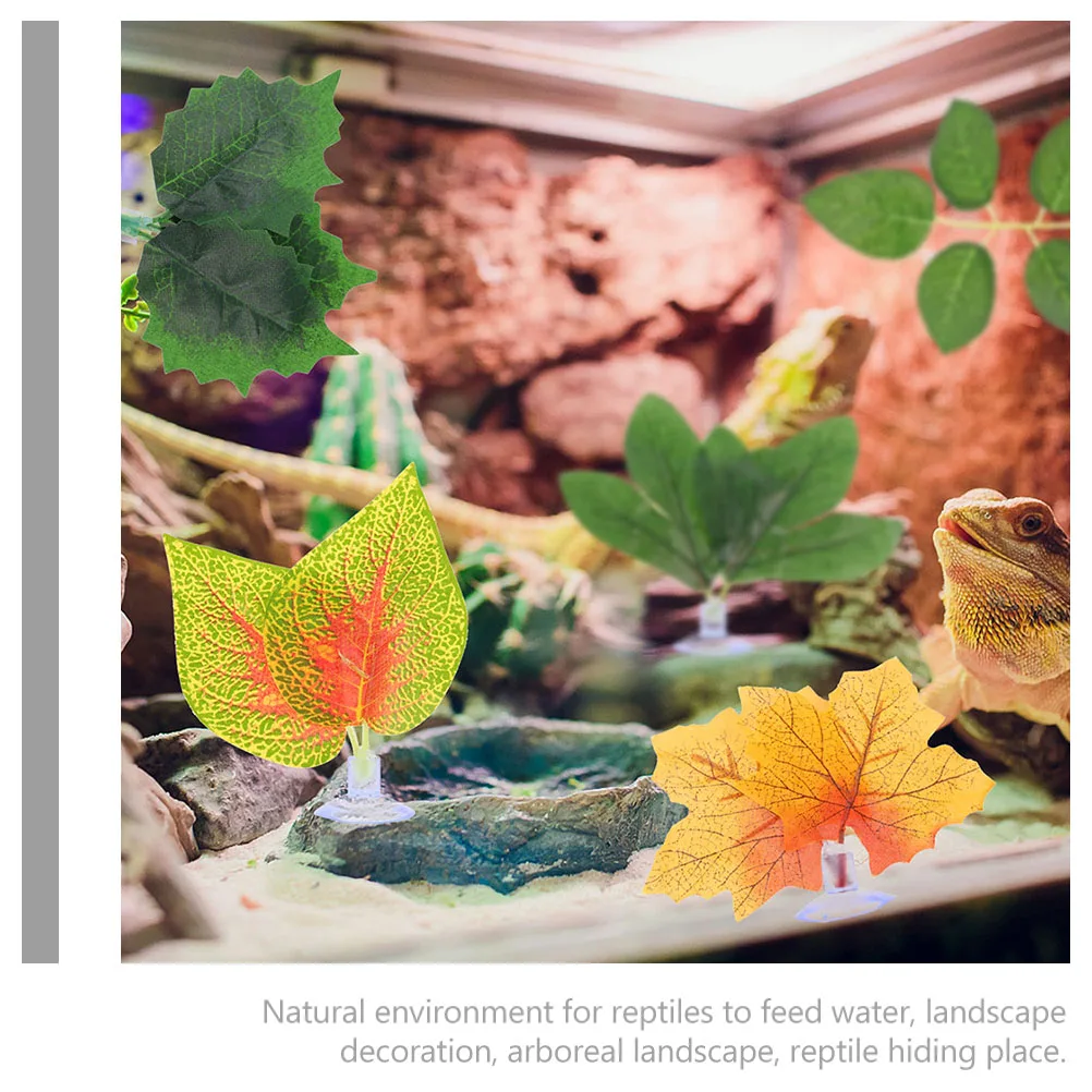 

3Pcs Purple Perilla Leaf Decorative Faux Plants Durable Wear Resistant Aquarium Plants Replaceable Fish Tank Vivid Resin Decor