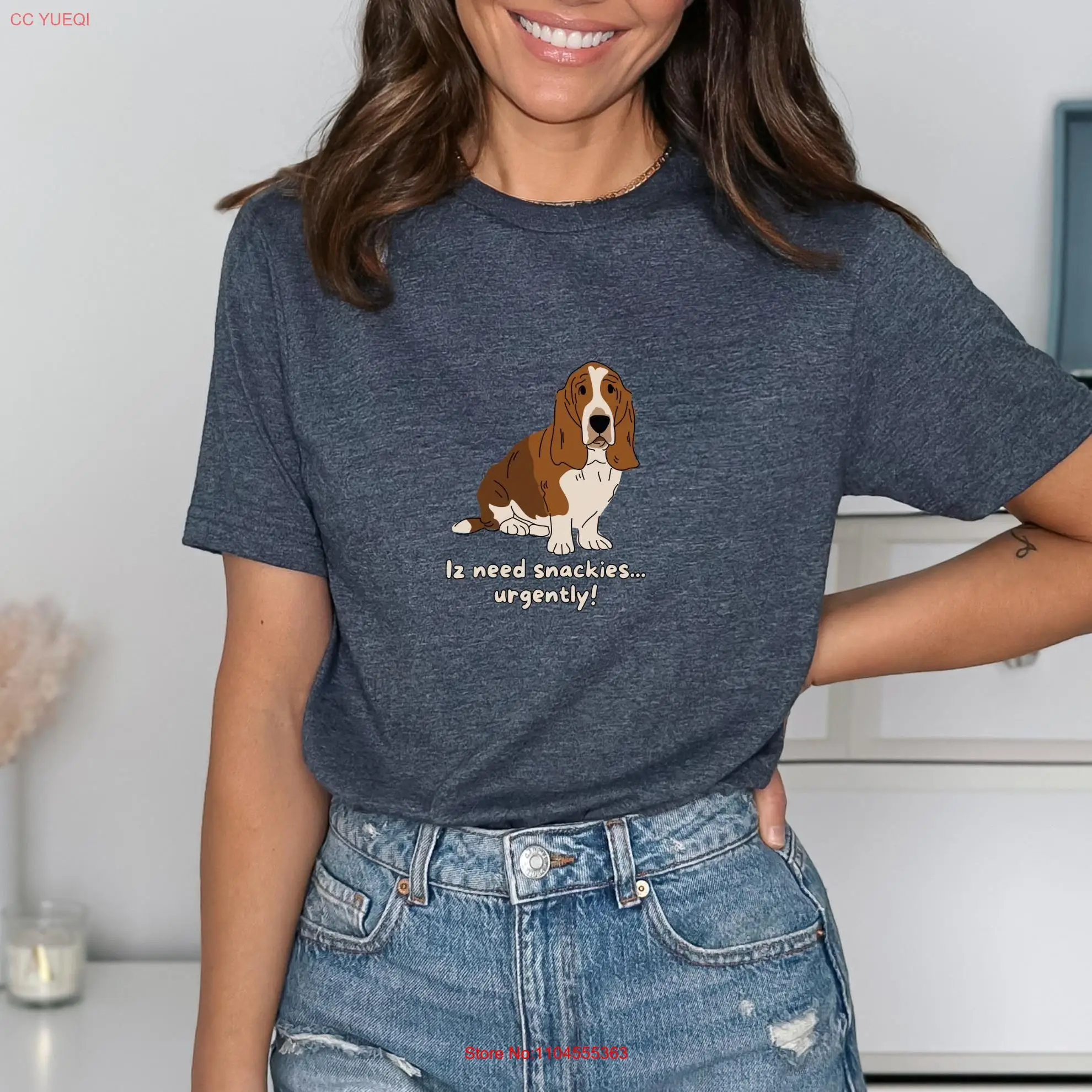 Iz Need Snackies Urgently T Shirt Funny Dog Sayings Lover Mom Pet Parent s long or short sleeves