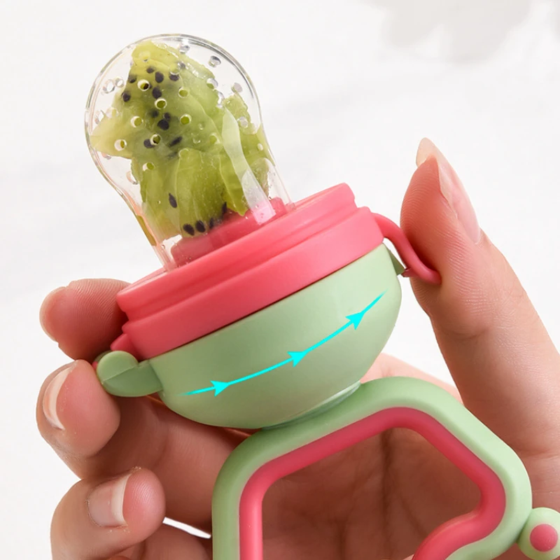 Baby Bite Fun Fruit Feeding Device Baby Nipper Fruit Feeding Device Grinding Rod Fruit and Vegetable Bite Bag Baby Feeding