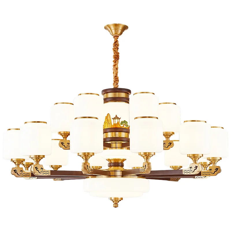 

Wind high-end atmosphere dining room bedroom light self-built house villa hall