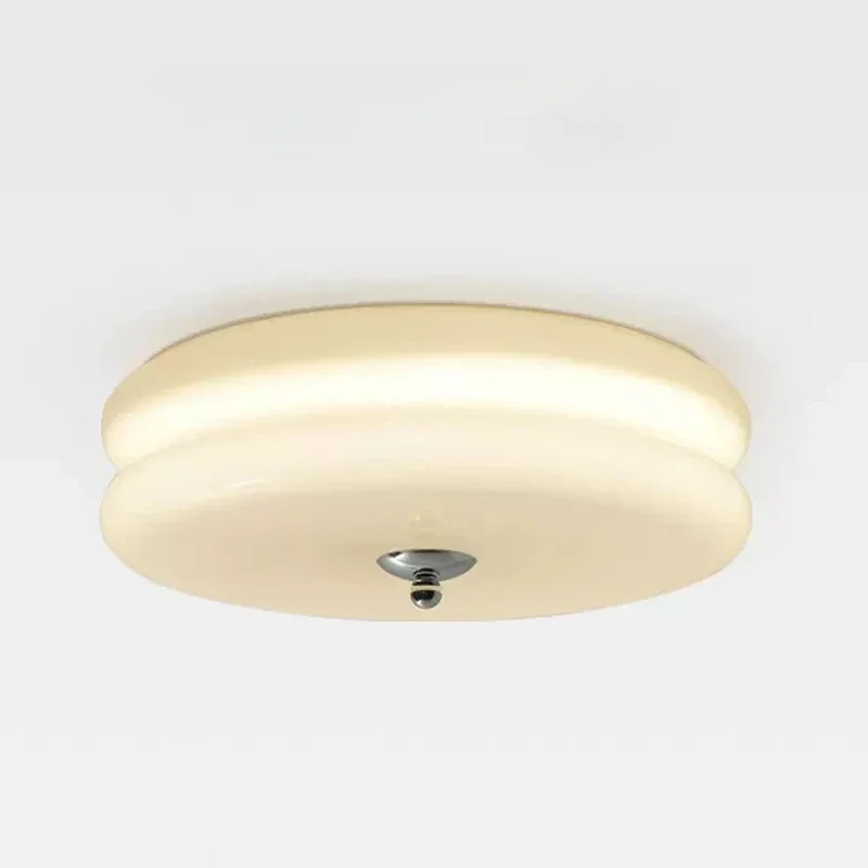 Lampada da soffitto in stile crema danese Bauhaus Illuminazione moderna e minimalista in vetro per soggiorno, camera da letto, studio, sala da pranzo, lampada da corridoio