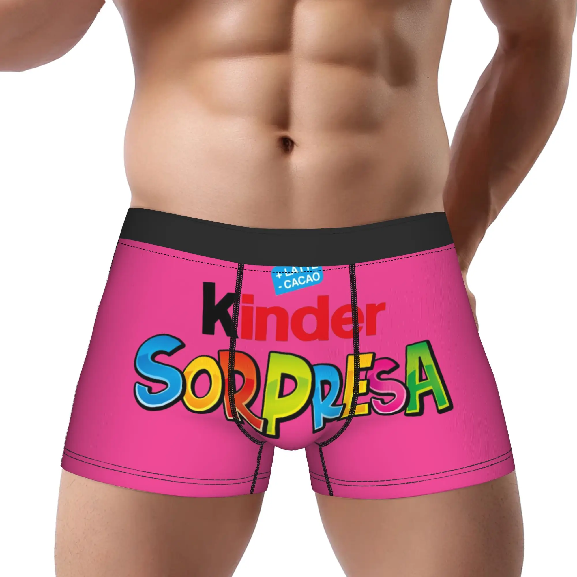 

Kinder Bueno 1 kinder Underpants Homme Panties Men's Underwear Print Shorts Boxer Briefs