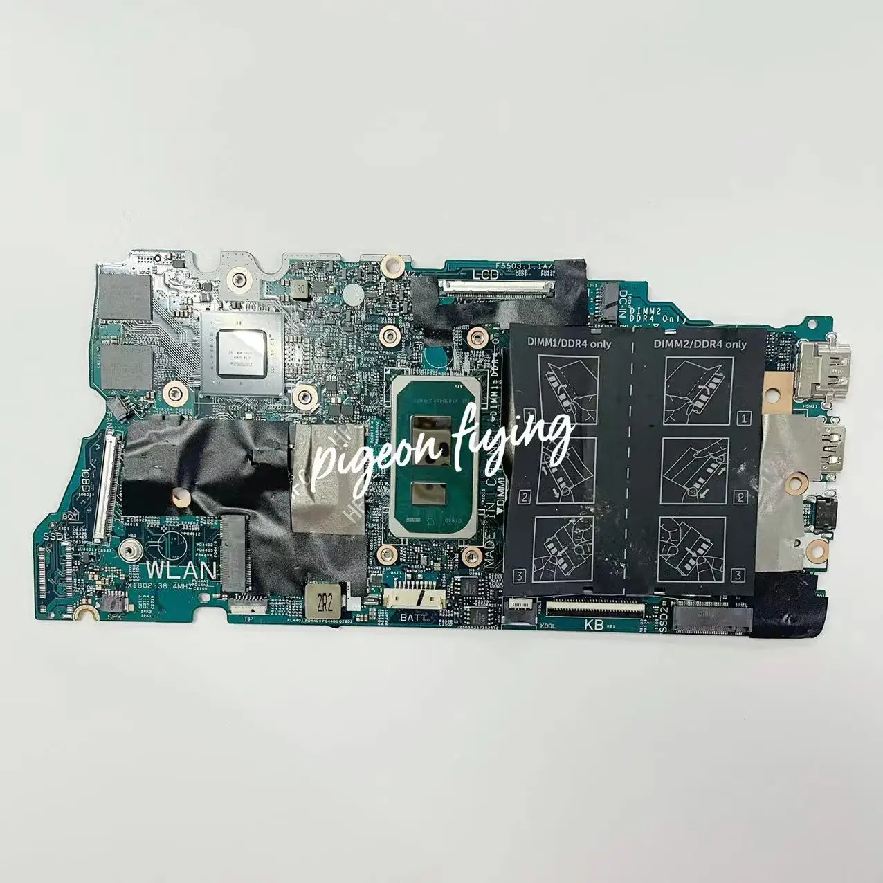 Imagem -03 - Mainboard para Dell Inspiron 7706 2-em-1 Laptop Motherboard Srk02 I7-1165g7 2g Gpu Cpu Mx350 Cn0p47d9 0p47d9 P47d9 198291 17