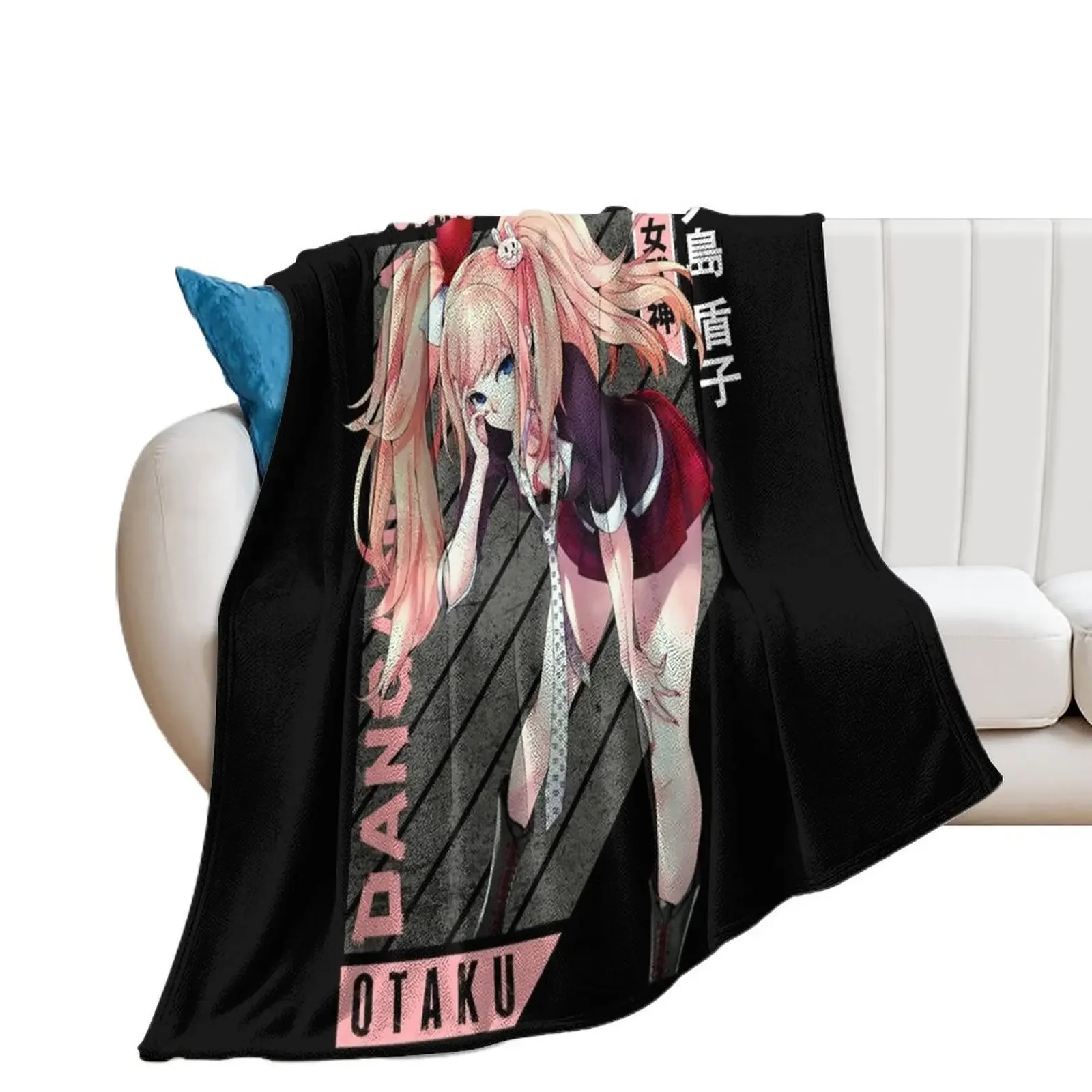 Junko Enoshima Throw Blanket for winter Custom anime Blankets