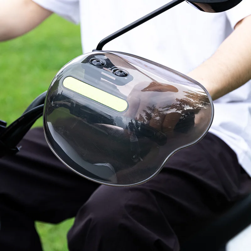 2026 Universal Motorcycle Handlebar Cover Waterproof Windproof Sunshade Rainproof Anti-fall Four Seasons Electric Car Handguard