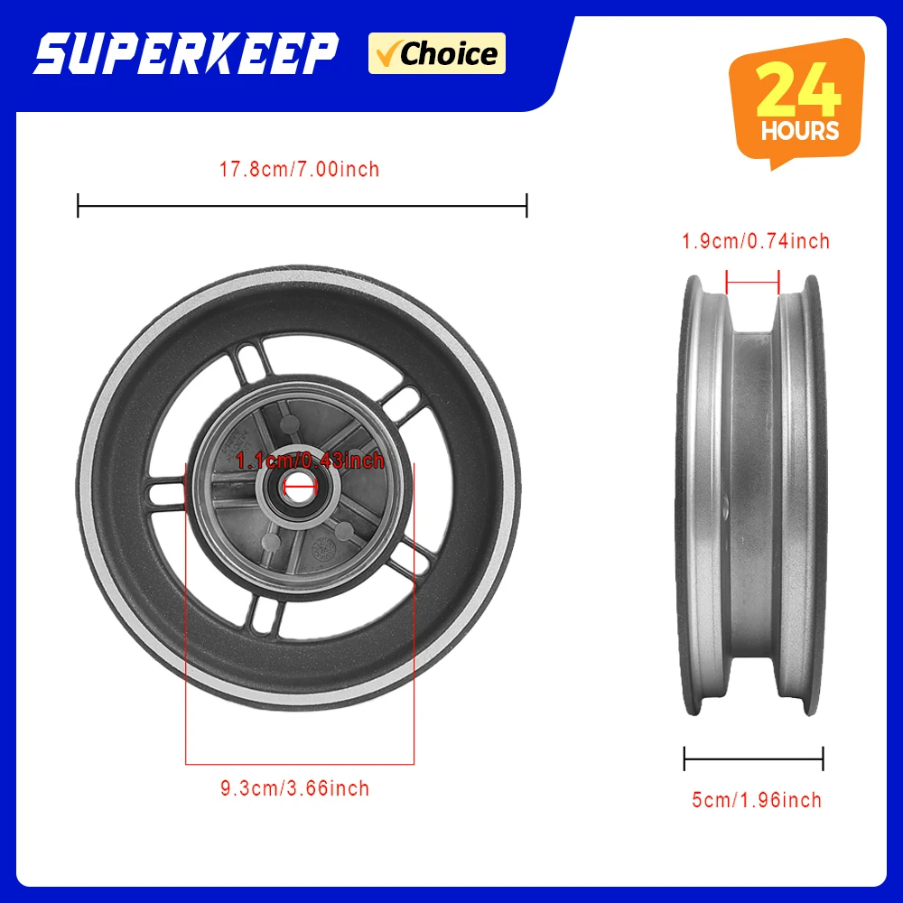 

For Mi5 Pro Front Wheel Hub for Xiaomi 5 Pro Electric Scooter Alloy Rim Front Wheel Assembly Easy Installation Durable Parts