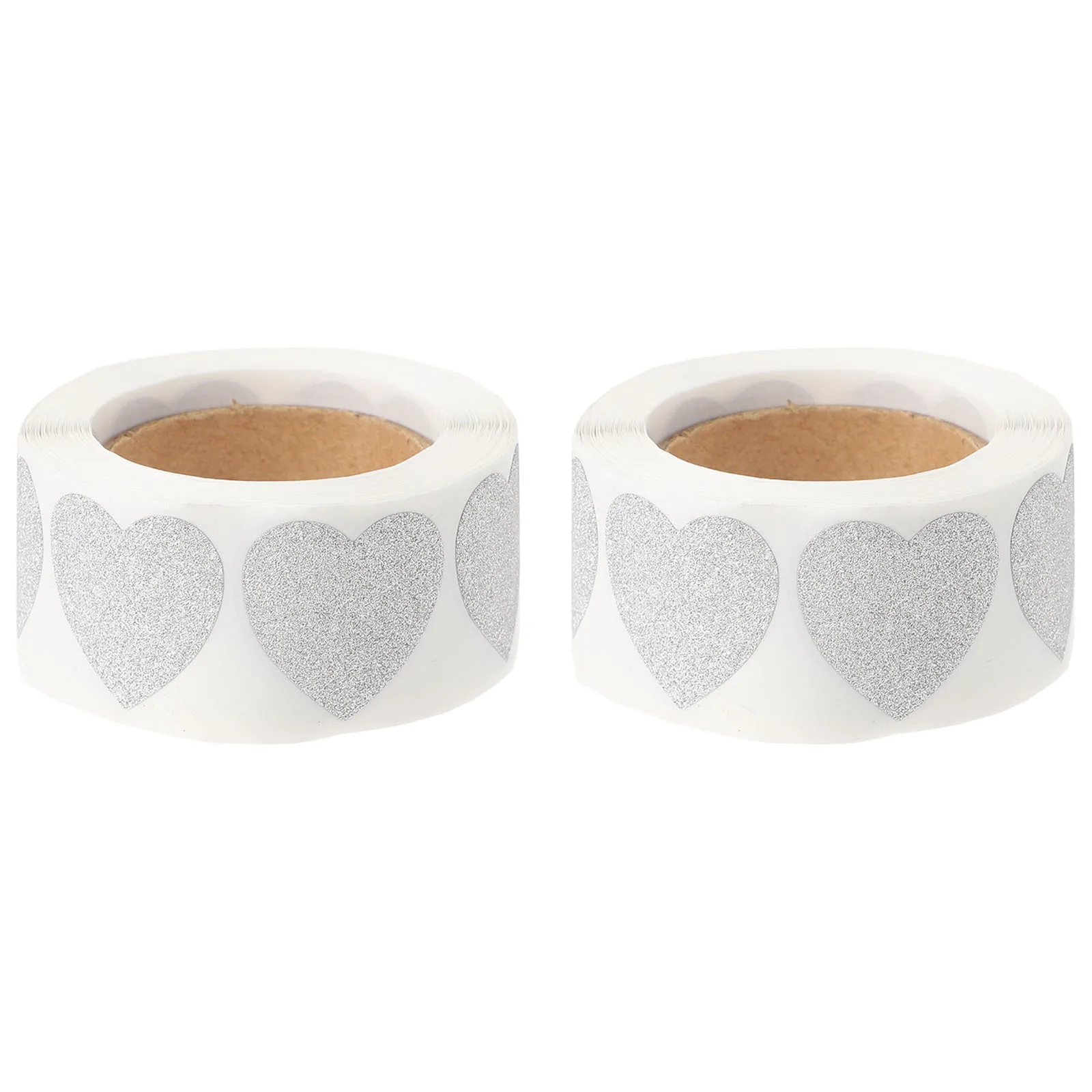 

2 Rolls Heart Shape Sealing Stickers Self-Adhesive Easy Stick Label for DIY Handmade Gift Wrapping Bag Sealing Stickers
