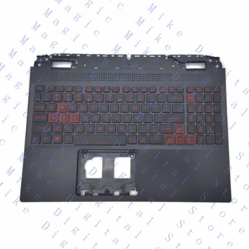 UU  New Palmrest For Acer Nitro 5 AN515-58 Keyboard Backlit Red Keys 6B.QFJN2.001 US