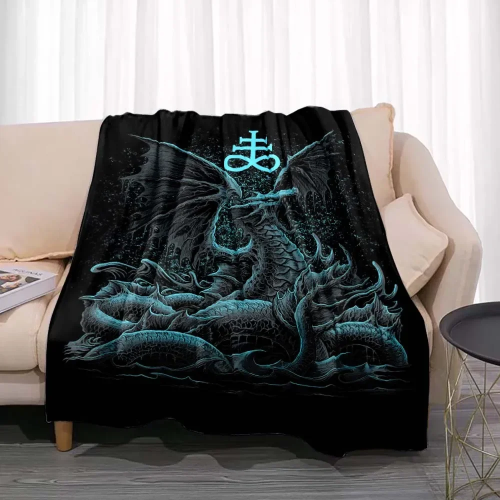 

3d print Satan Demon Throw Blanket Horror Evil Monster Soft Flannel Blankets All Season Warm Blanket Bed Sofa Adult Gift Camping