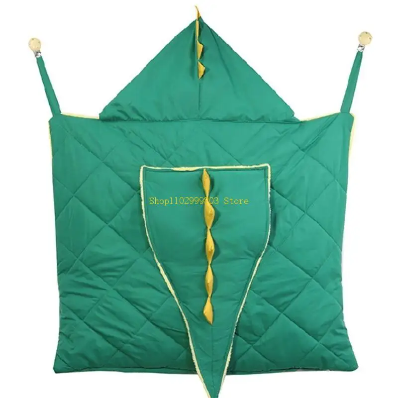 

Universal Outdoor Stroller Blanket Thicken Newborn Footmuff Winter Warm Windproof Fleece Baby Blanket with Fixing Buckle J0MF