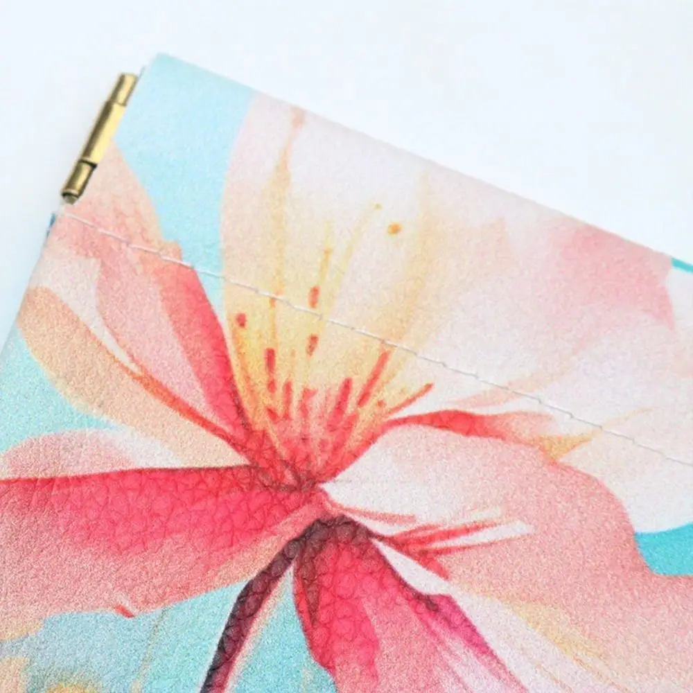 Portable Faux Leather Glasses Case Waterproof Eyewear Accessories Travel Storage Bag Floral Pattern Eyewear Storage Bag Eyewear