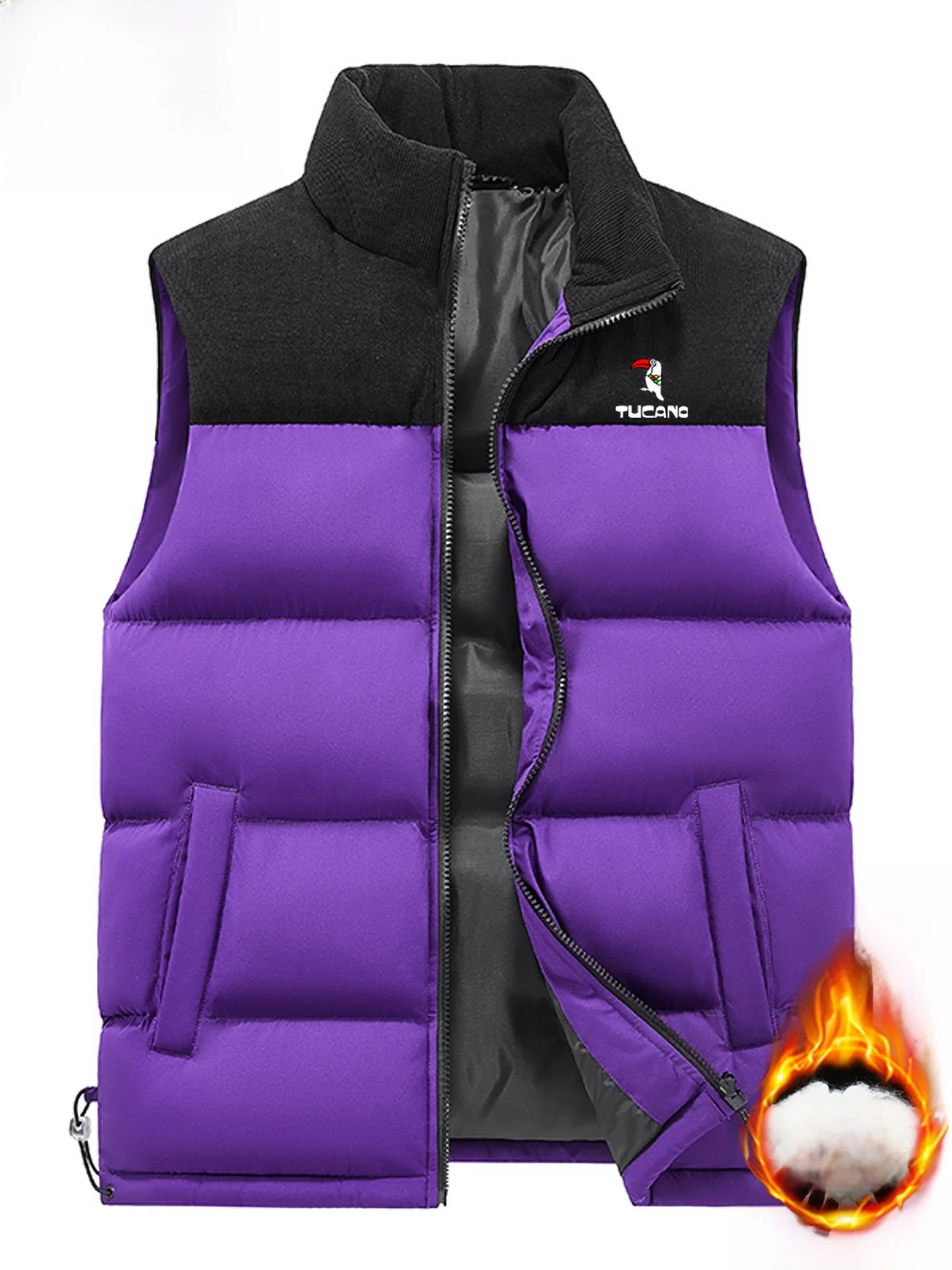 الدفء أسفل سترة القطن الرجال الخريف الشتاء قريبة الوقوف طوق سترة الحرارية ملابس داخلية وسادة الكتف Jaet #5