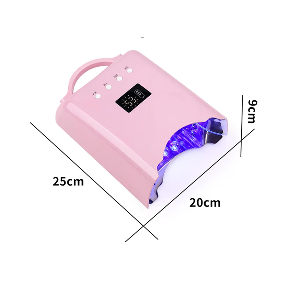 78 واط قابلة للشحن الأشعة فوق البنفسجية LED مانيكير اللاسلكية مسمار مصباح لعلاج هلام البولندية مسمار مجفف اللاسلكي باديكير ضوء 39 المصابيح الولايات المتحدة التوصيل #6