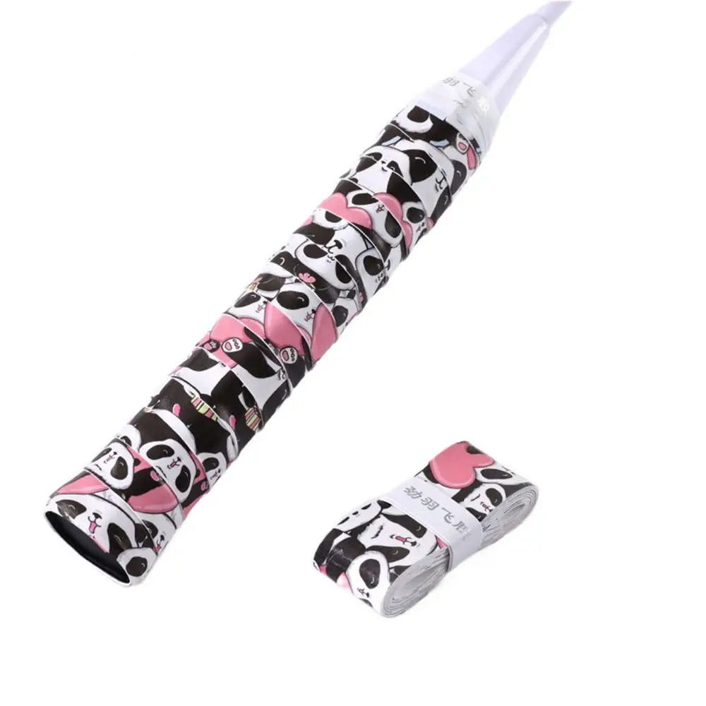 

Sweat Absorption Tennis Badminton Grip Tape Carroon Panda Wear-resistant Badminton Racket Grips Wrap