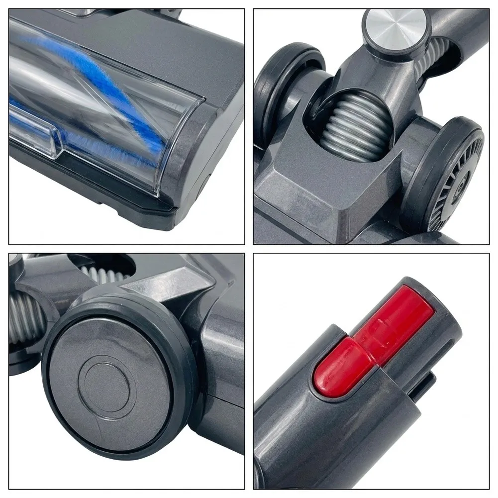Vacuum Cleaner Replacement Carpet Brush with LED and Roller for Redkey P9 Designed to Absorb Dust in Difficult Areas