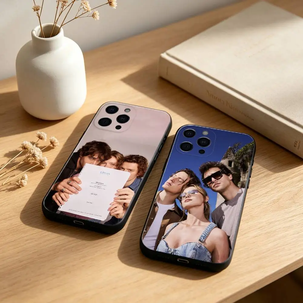 Funda Magnética para Teléfono L-Love Me Love Me Cuori, Silicona Negra Suave para iPhone 17, 16, 15, 14, 13, 12, 11, SE, Plus, Pro Max