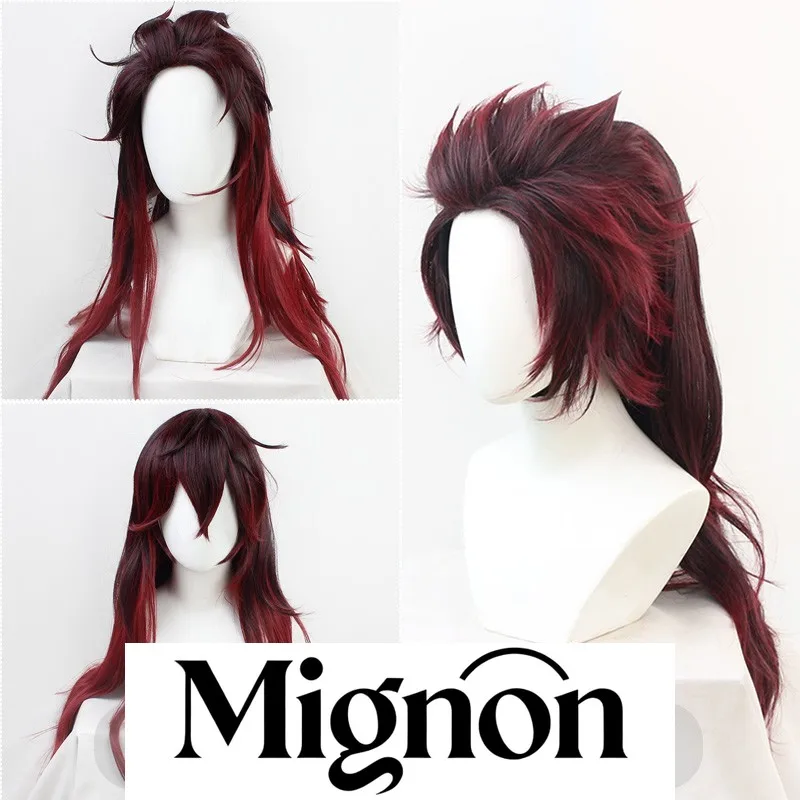 

Custom Adult Kamado Tanjiro Cosplay Wig, Demonized Long Version