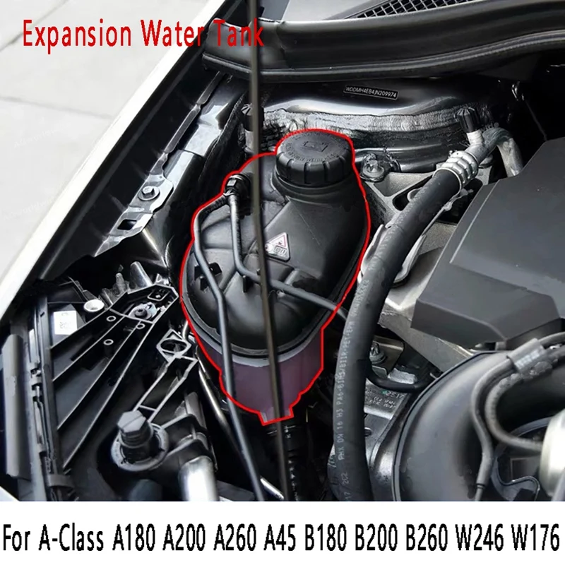 

Car Expansion Water Tank For Mercedes-Benz A-Class A180 A200 A260 A45 B180 B200 B260 W246 W176 Engine Coolant Reservoir