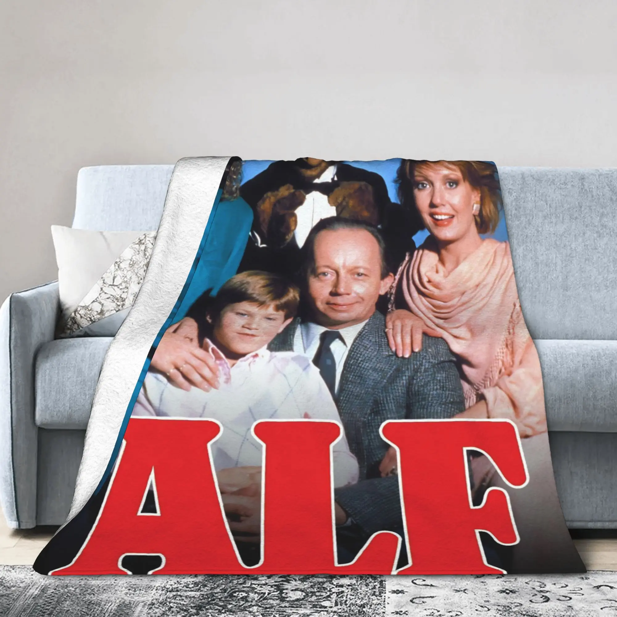 

Телевизионное одеяло Alf Gordon Shumway с флисовым принтом Melmac, забавные портативные мягкие пледы для кровати