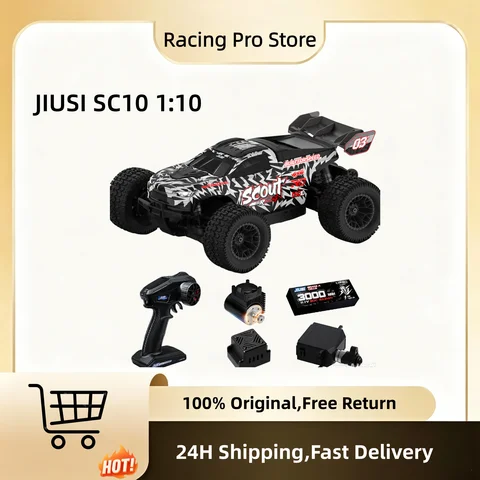 JIUSI 2026 New SC10 RTR 1: 10 80Km/h Rc Car 4WD Hobbywing Ip67 ESC 2800Kv Ip67 Motor 2.4G Remote Rc Truck Support PFV Glasses