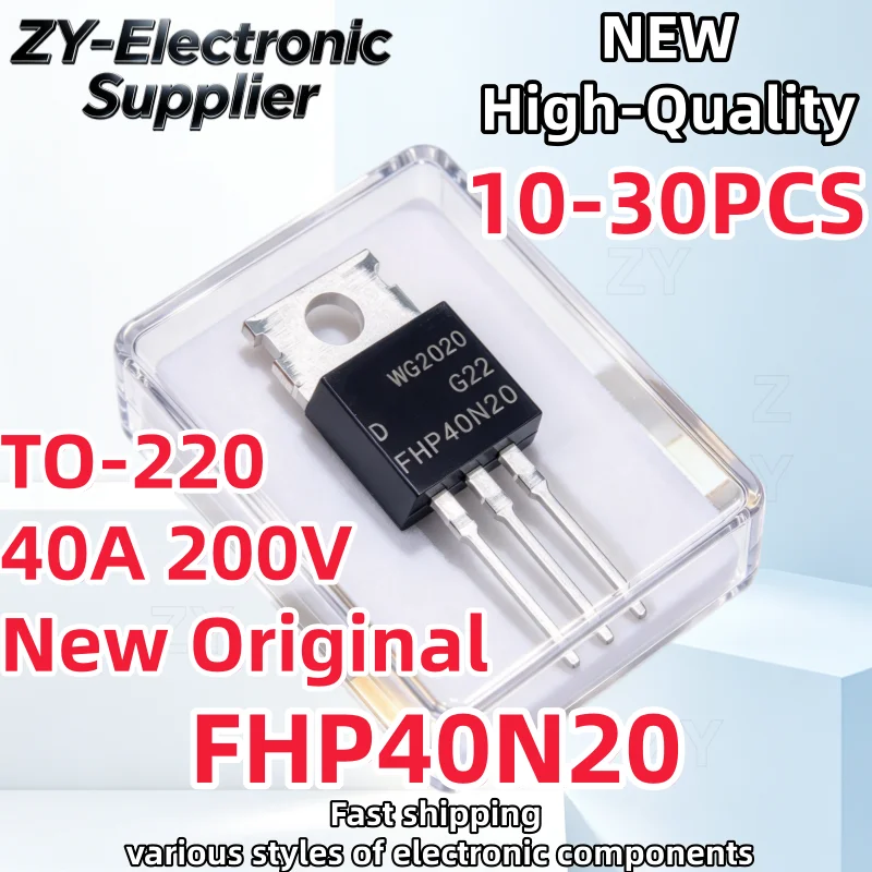 10-30Pcs New Original FHP40N20 40N20 TO-220 40A 200V MOSFET Best Quality In Stock