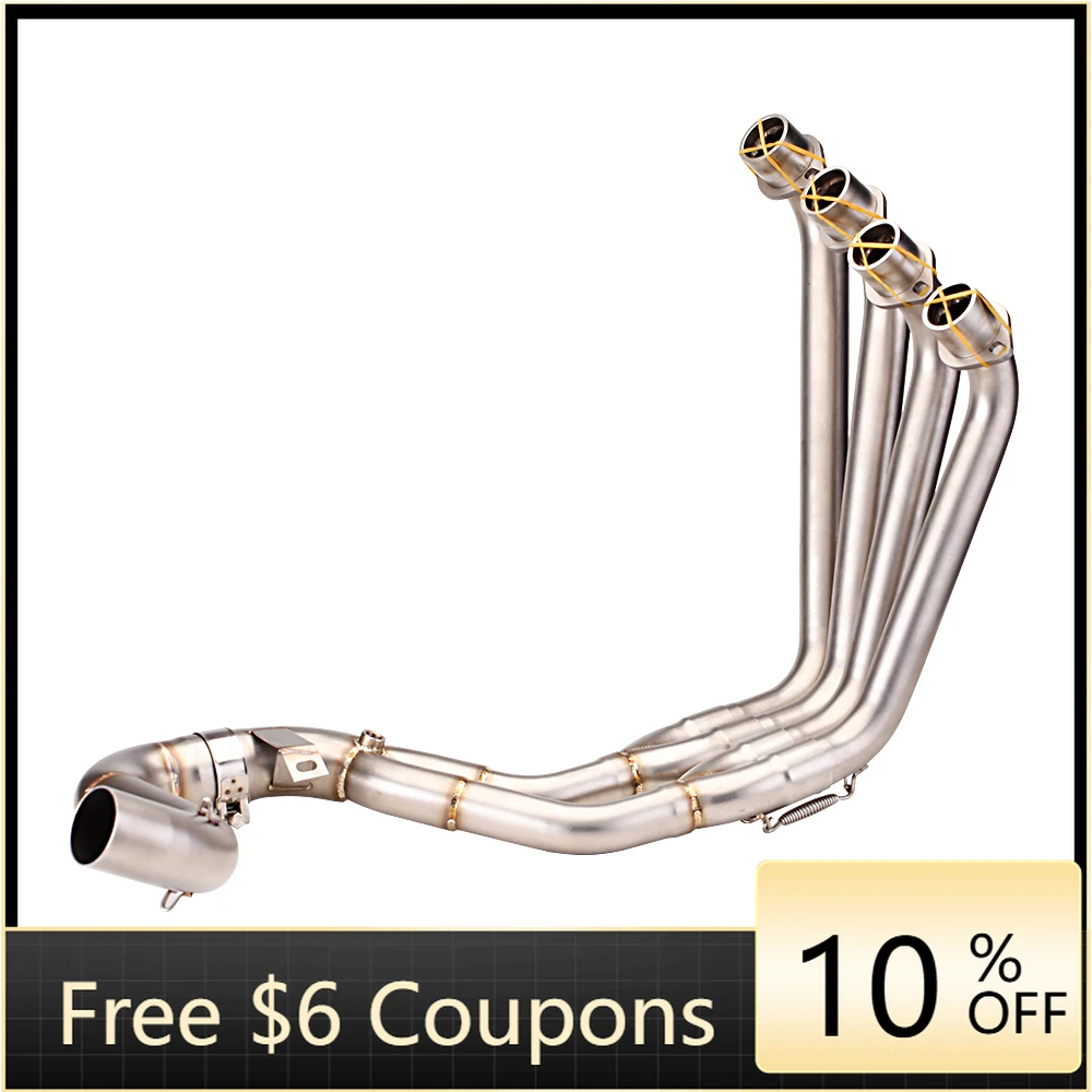 

STLF 51MM Motorcycle Full Exhaust System Modify Stainless Steel Front Link Pipe for CBR650R CB650F CB650R CBR650F 2014- 2020