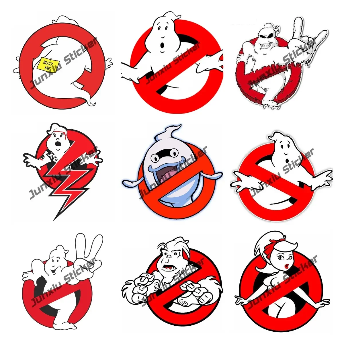 Creative Stickers GHOSTBUSTERS Color Car Decal Sticker Waterproof Car Accessories Decoration Vinyl Wrap Glue Sticker KK10cm