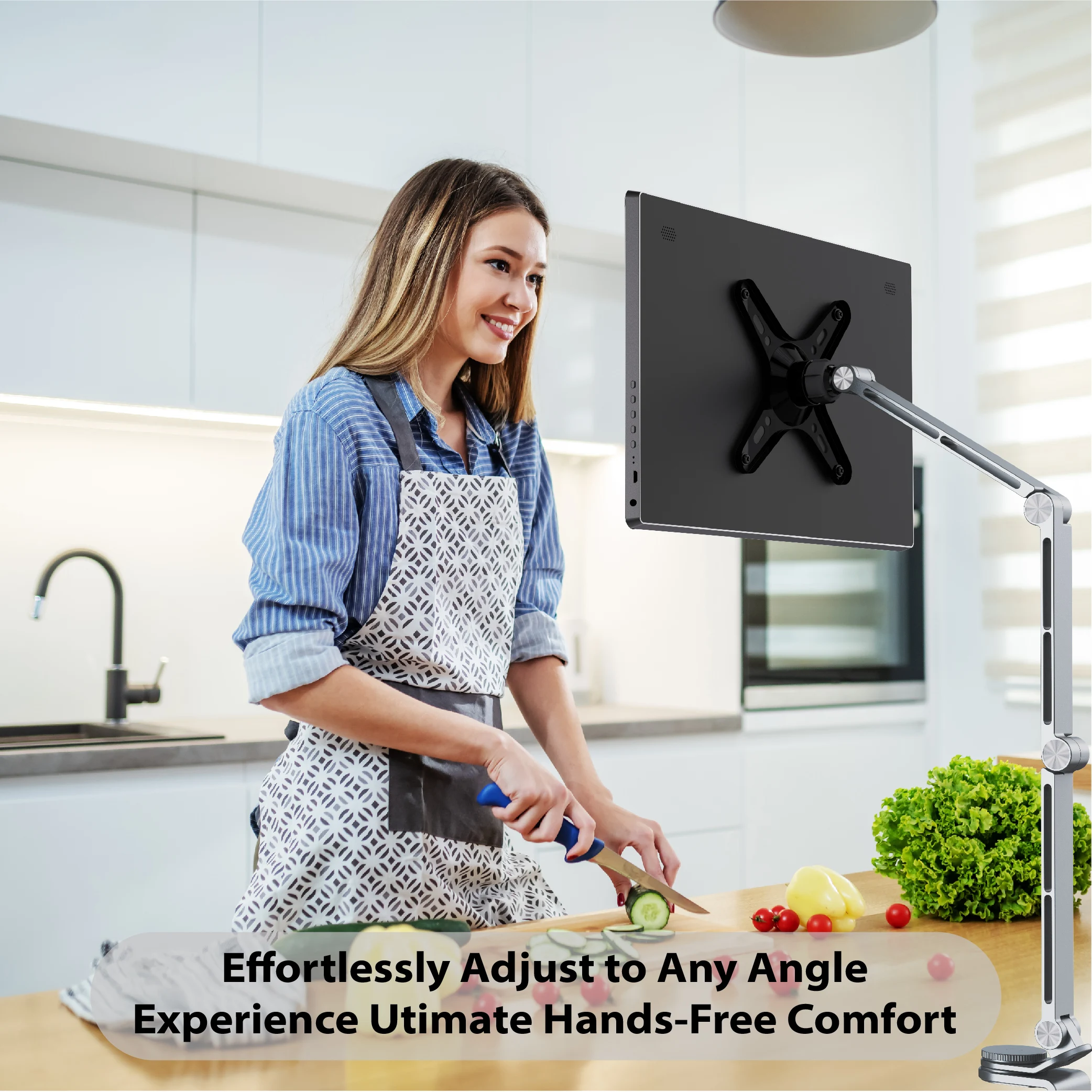 Artpowers Universal Tablet Holder for iPad Air Pro Mini Galaxy Tab Xiaomi Clip Mount Bed Tablet Phone Holder Flexible Stand