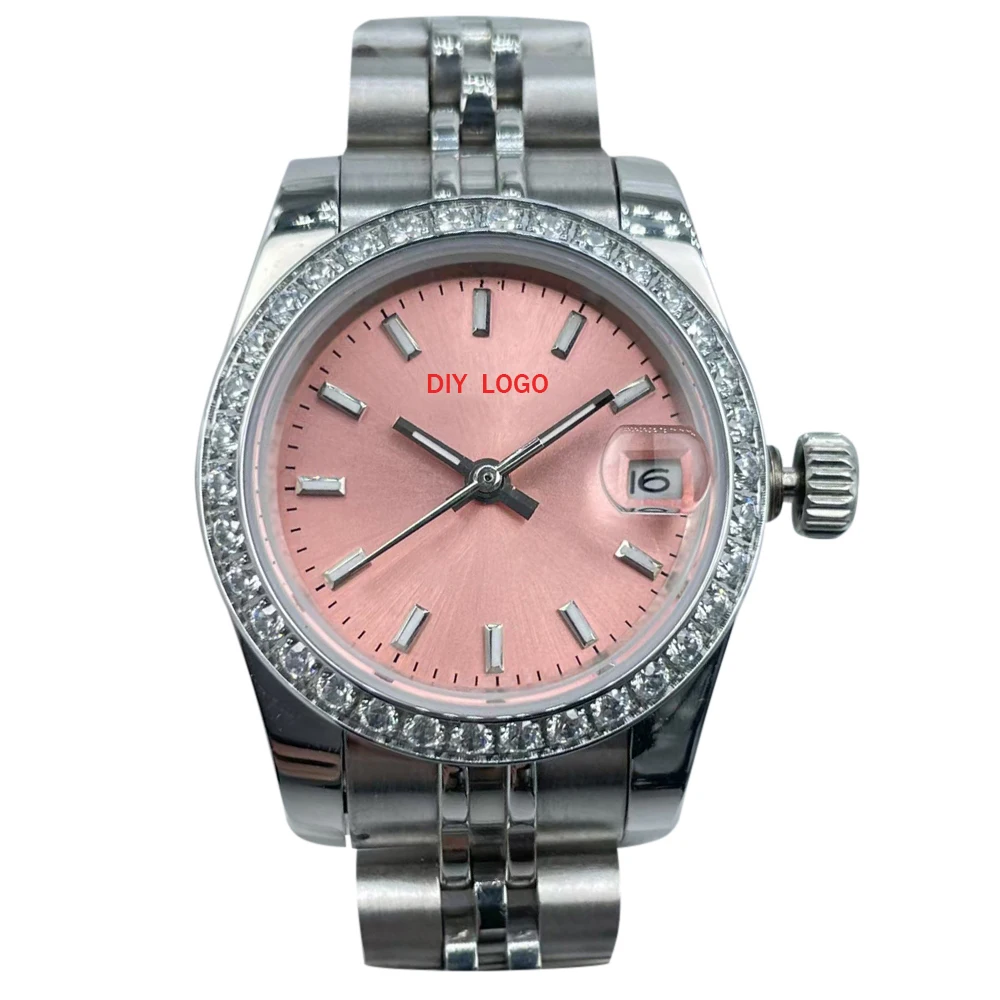 Customized logo26mmwomen's high-end diamond watches, fully automatic movement, women's gifts