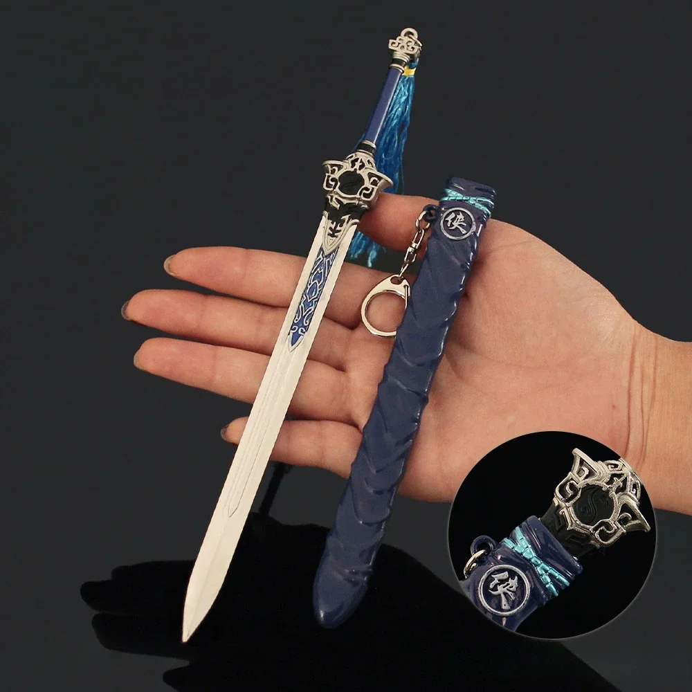 

22cm/8.66in Heavenly Dao Sword JX3·Xian Gan Yi Dan Shen Jian Xin Sword Props Game Peripherals Home Ornaments Keychain Decoration