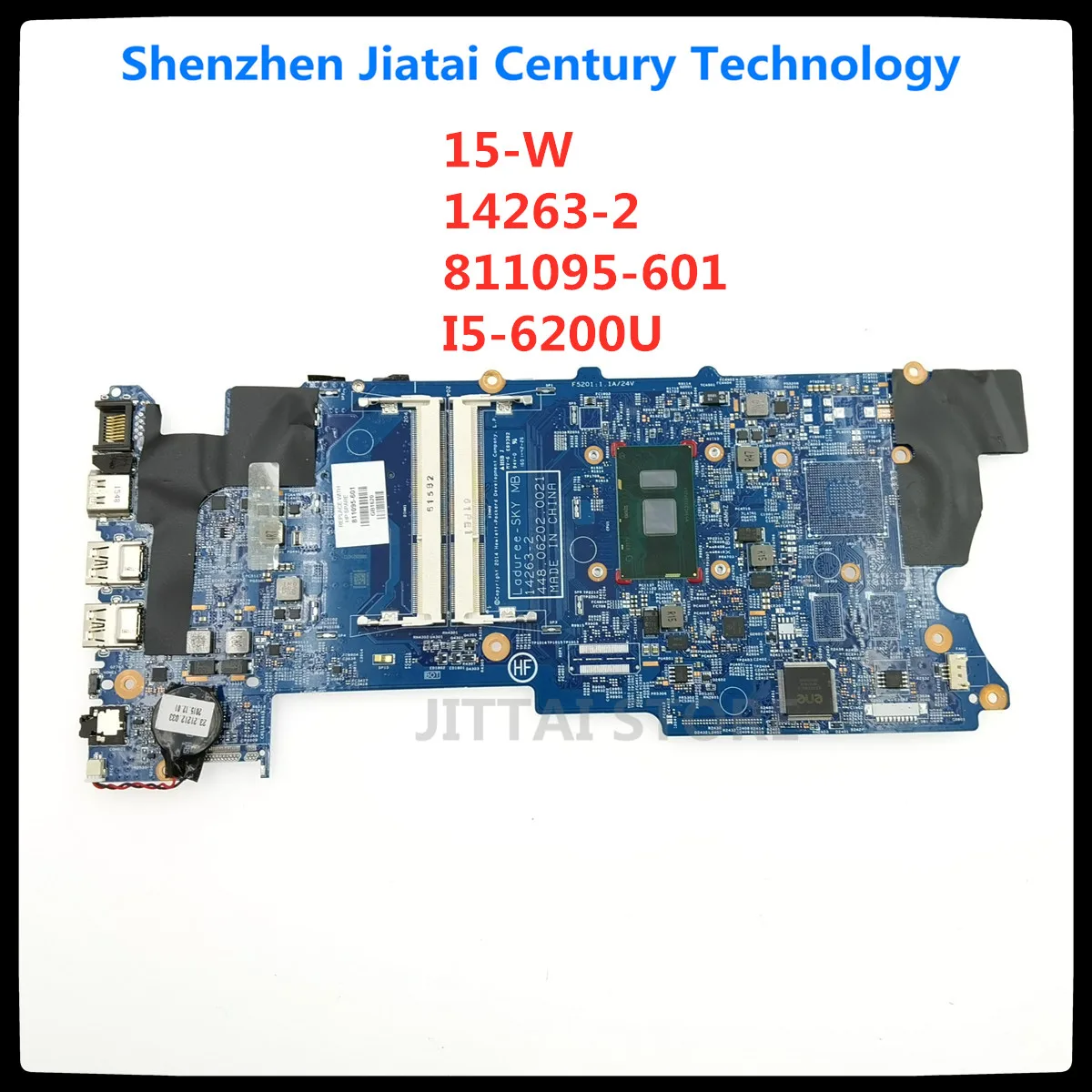 For HP ENVY X360 15-BK 15-W 15T-W M6-W Laptop motherboard 811095-501 811095-601 448.06203.0021  SR23Y I5-6200U 100% Fully Test