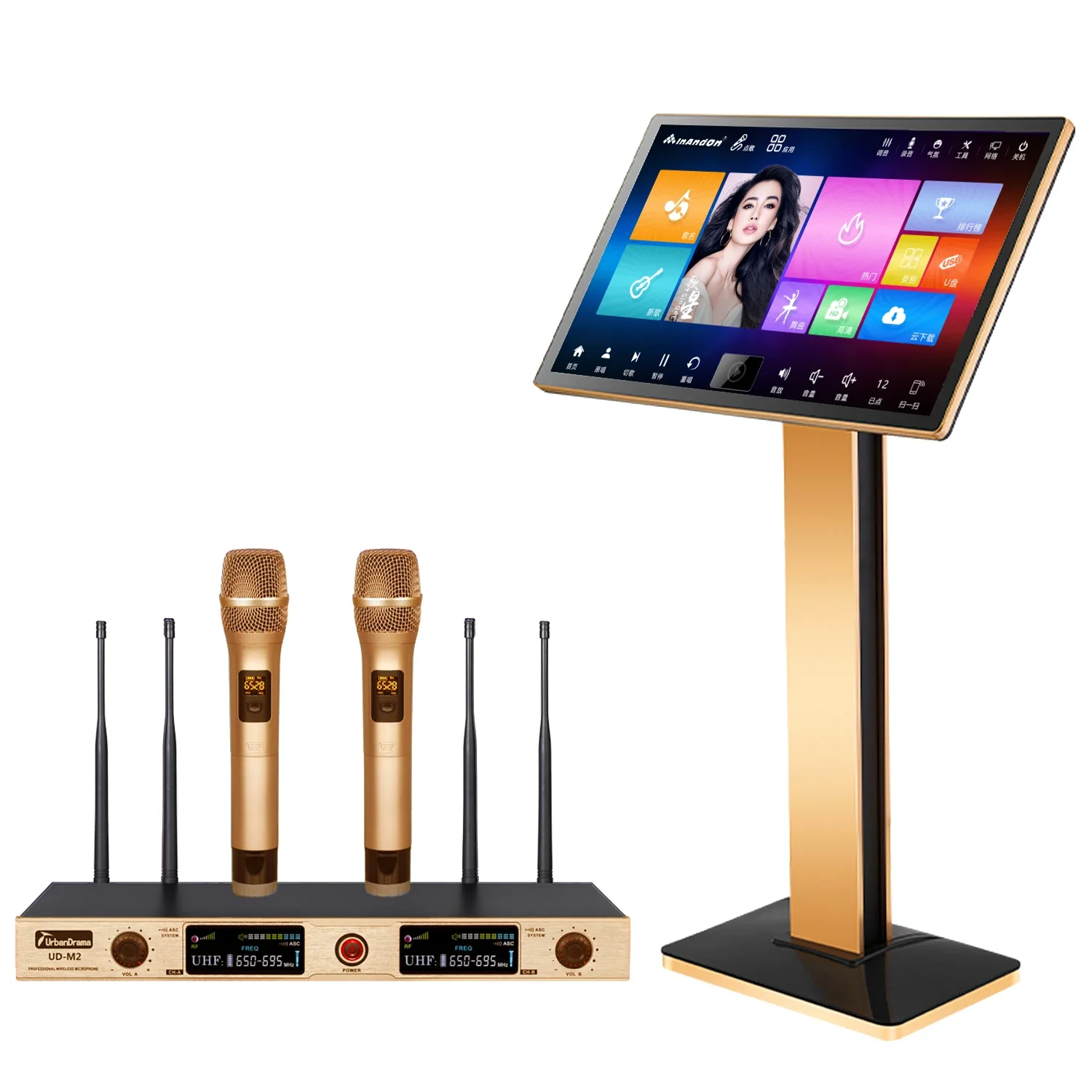 

21.5" Karaoke Player Wifi Touch Screen 8TB KTV Karaoke Machine AI Function Professional KTV All In One Singing Karaoke System