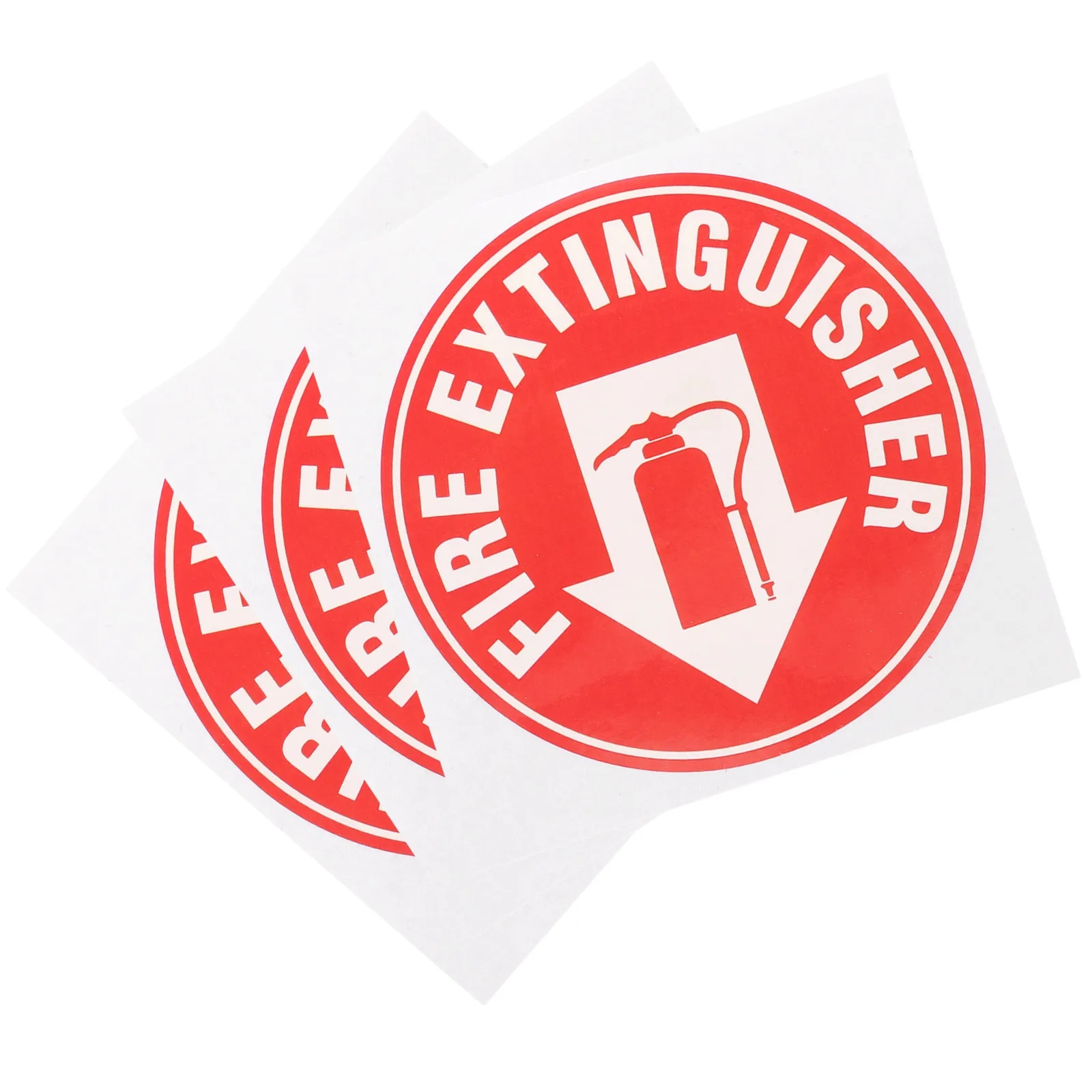

3 pcs Fire Extinguisher Sticker Self Adhesive Round Sign 4.5 Inch Waterproof Safety Decal for Office Home