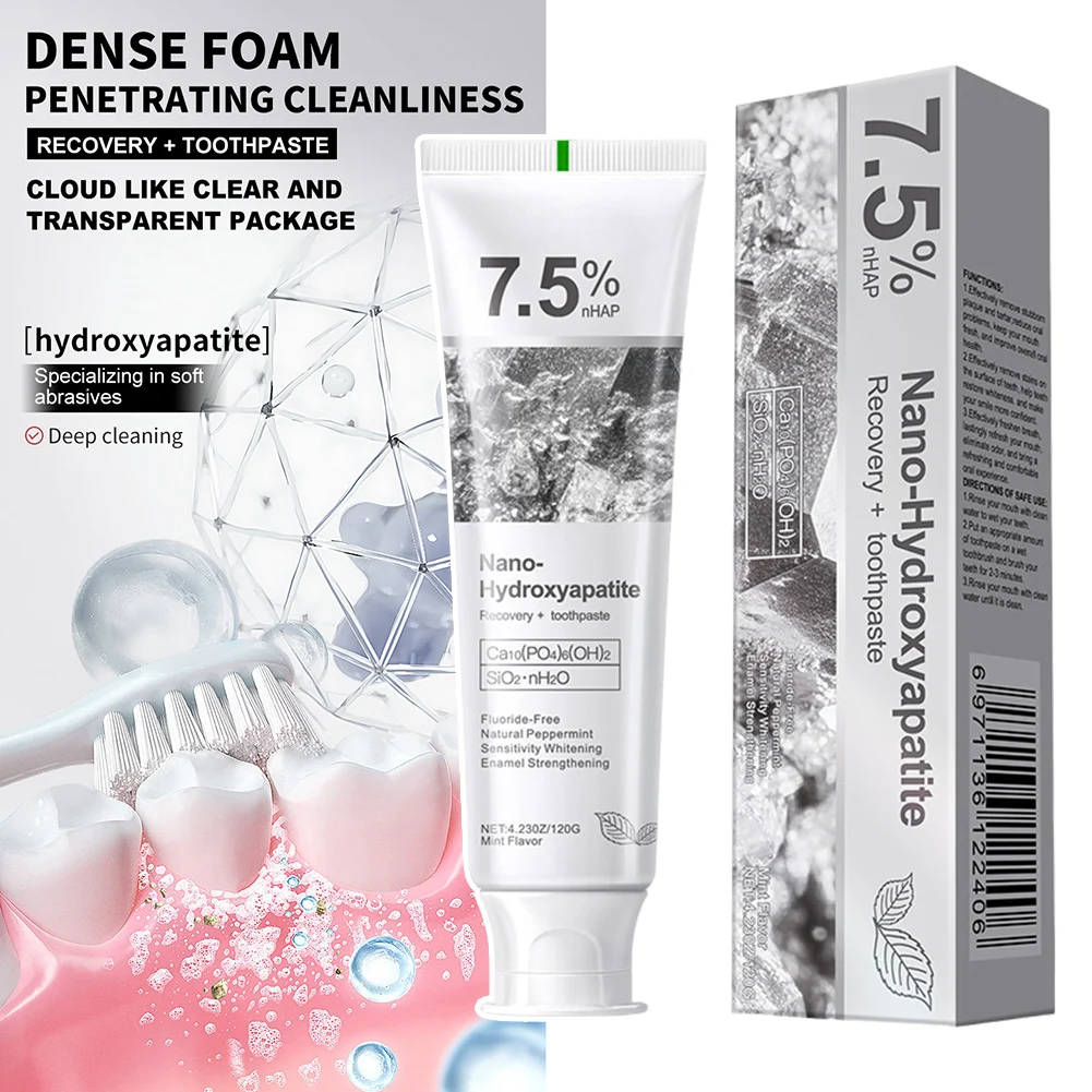 معجون أسنان هيدروكسيباتيت نانو هيدروكسيباتيت أسنان نظيفة تبيي #1