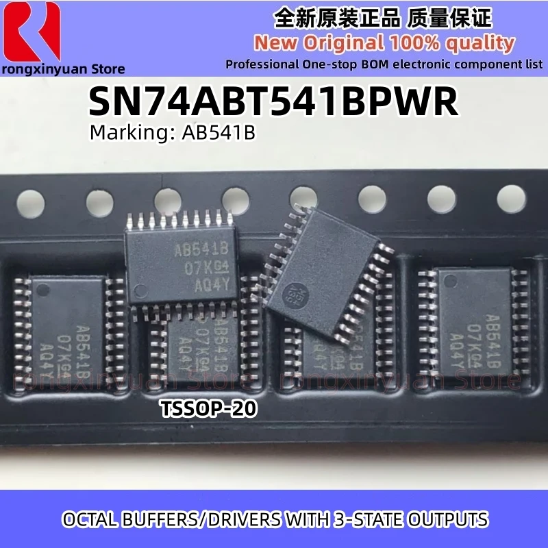 5Pcs SN74ABT541BPWR AB541B TSSOP-20 SN74ABT541B SN74ABT541 OCTAL BUFFERS/DRIVERS WITH 3-STATE OUTPUTS Original New 100% Quality