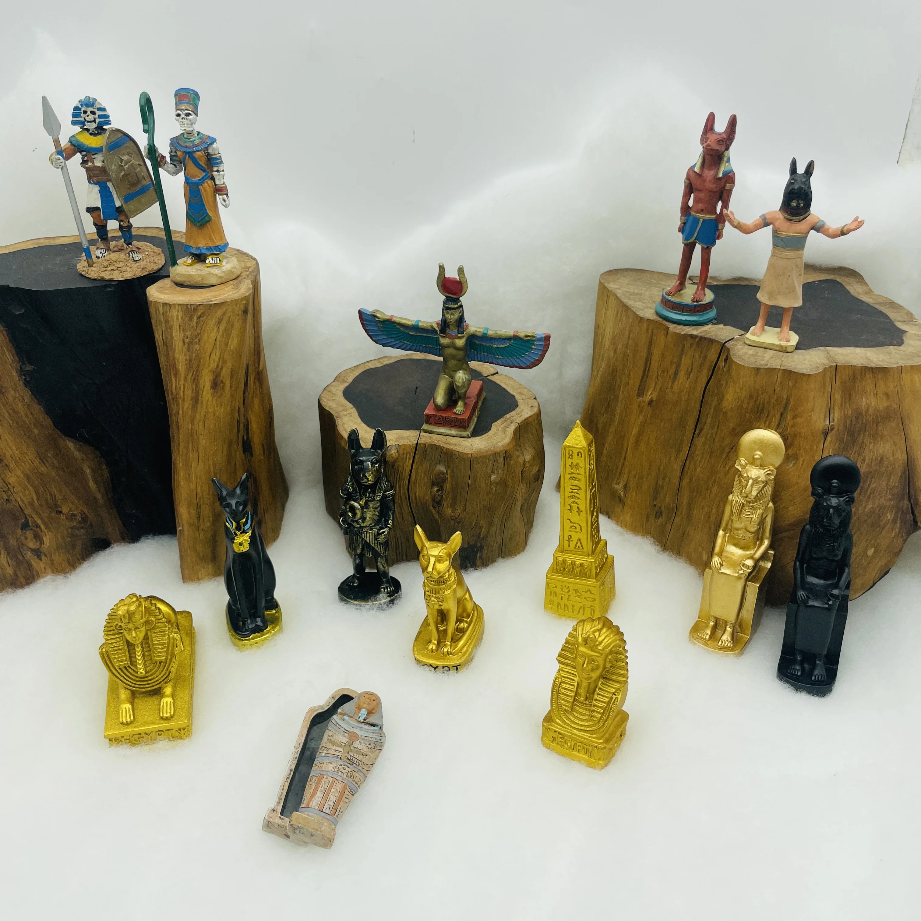 Egypt 3D Pharaoh & Pyramid Decorated Articles Ornaments Decoration Articles Gifts Handicraft