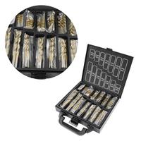 99pcs HSS 1.5mm-10mm Titanium Nitride Drill Bit Set Drilling Bits Kit for Metal Plastic Copper and Wood with Durable