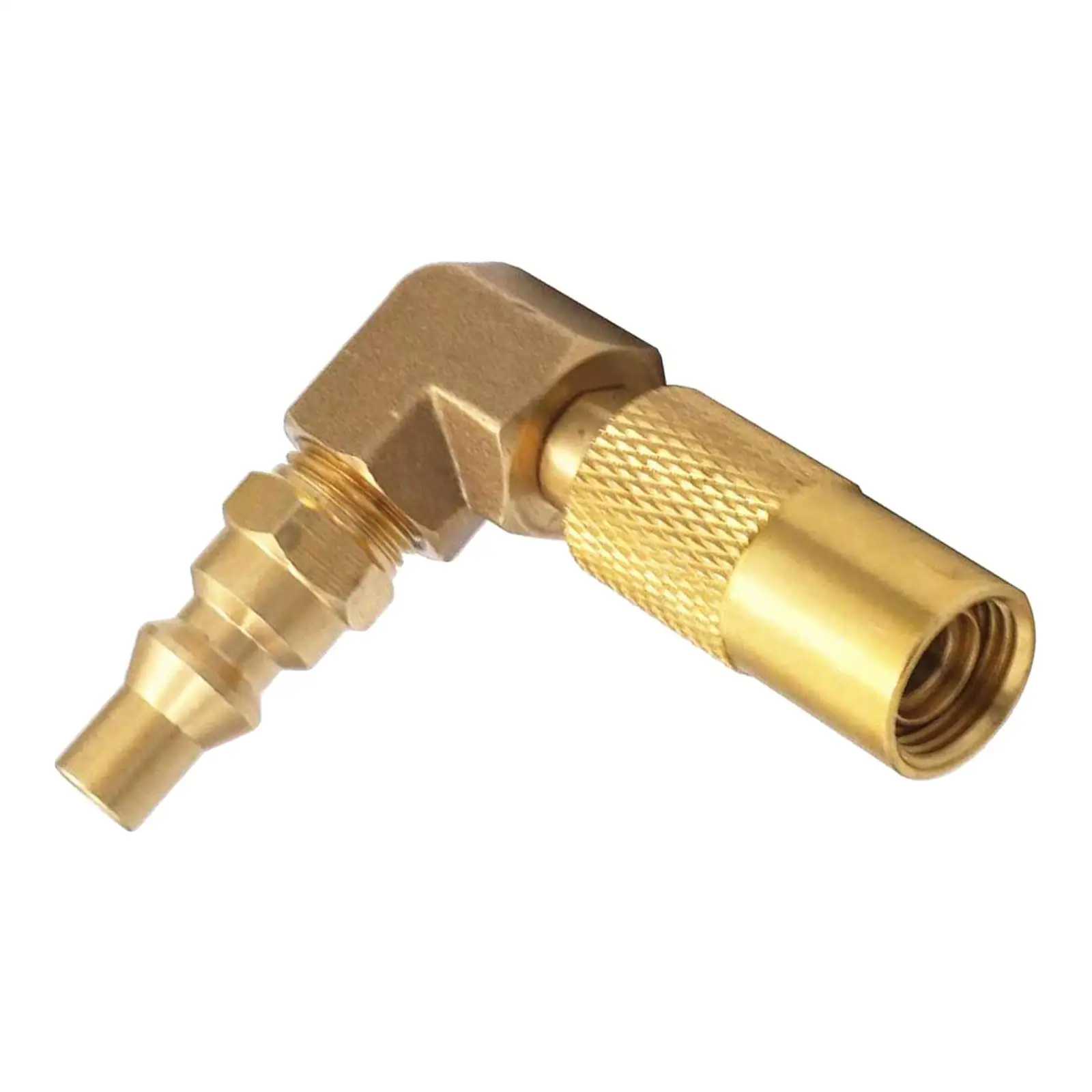 Low Pressure 1/4' RV Quick Connect Adapter with Elbow Fitting for Grill