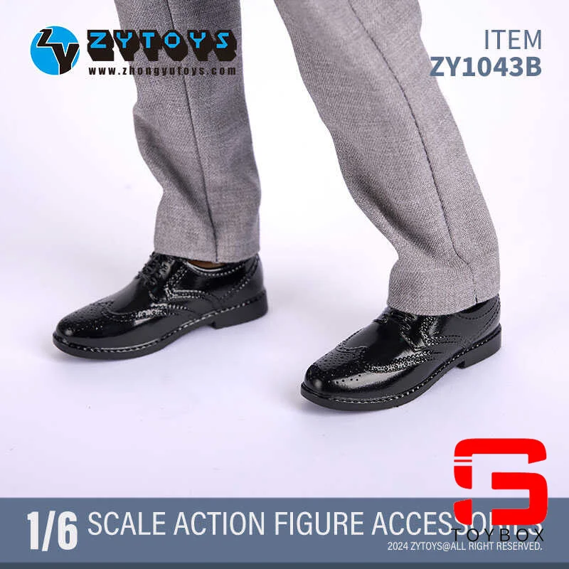 Auf Lager zytoys zy1042 zy1043 männliche Business-Lederschuhe im Maßstab 1/6 hohle Schuhe Modell fit 12 ''Soldat Action figur Körper