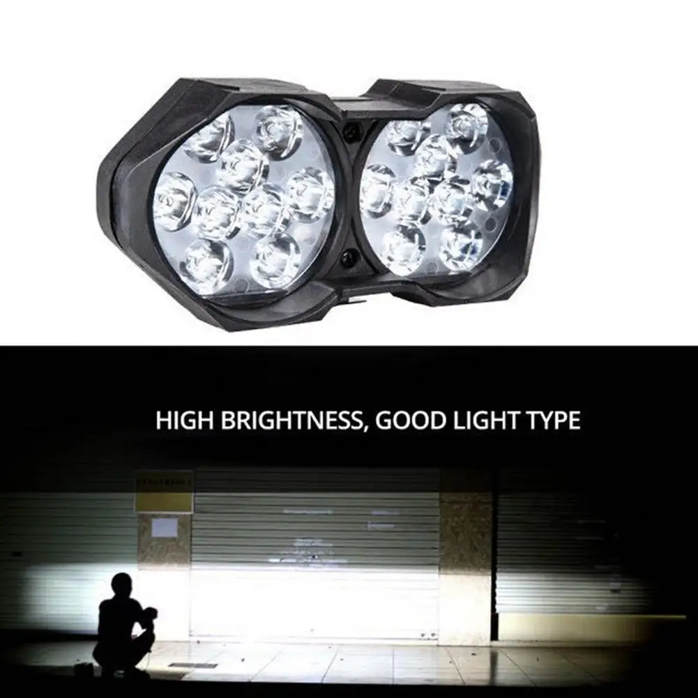 

1 Pcs Motorcycle Headlight 18led Scooter Light 30w 6500k 3000lm Ip67 Waterproof Auxiliary Lighting Lamp Modified Parts Wholesale