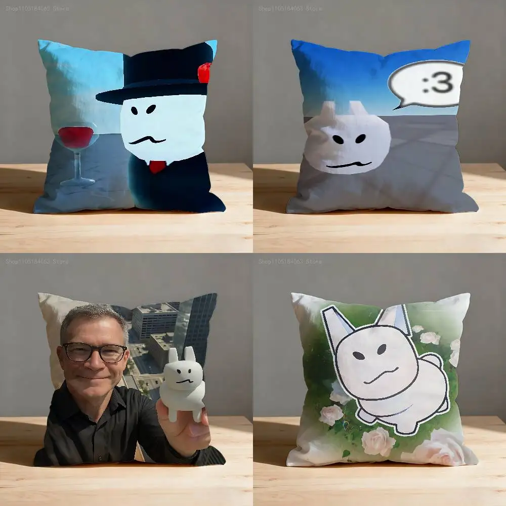 

G-Gubby Cat Pillow Case For Sofa Decor Car Office Room Printing Cushion Cover Decorations and Protector