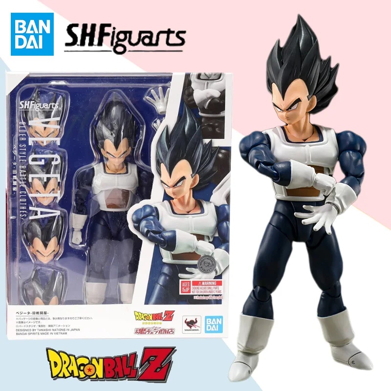 

Bandai original genuine SHFiguarts SHF Dragon Ball series VEGETA-old battle suit anime collection model toy ornaments gift