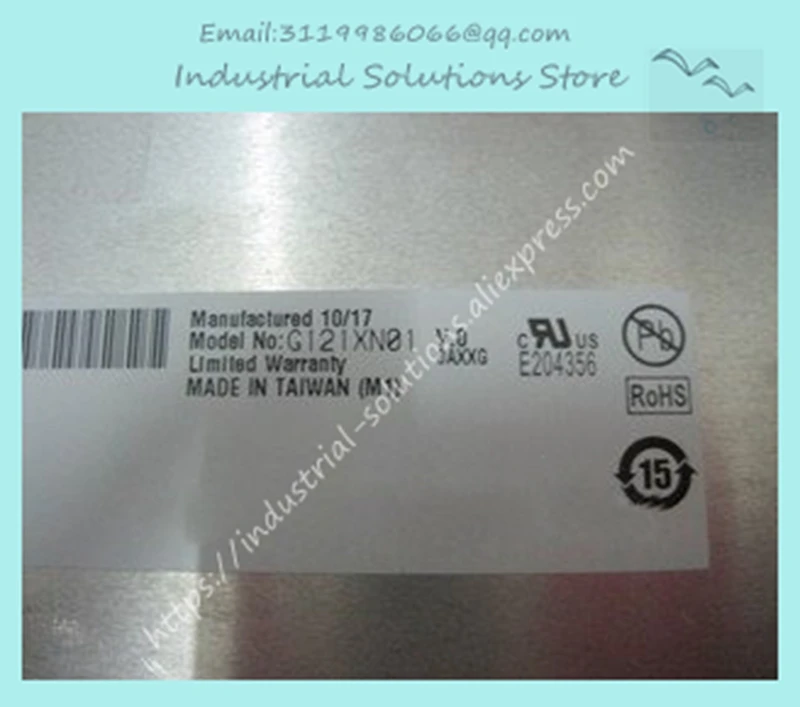 

G121XN01 V0 G121XN01 V.0 1024*768 AUO 12.1" Inch LCD Industrial Panel