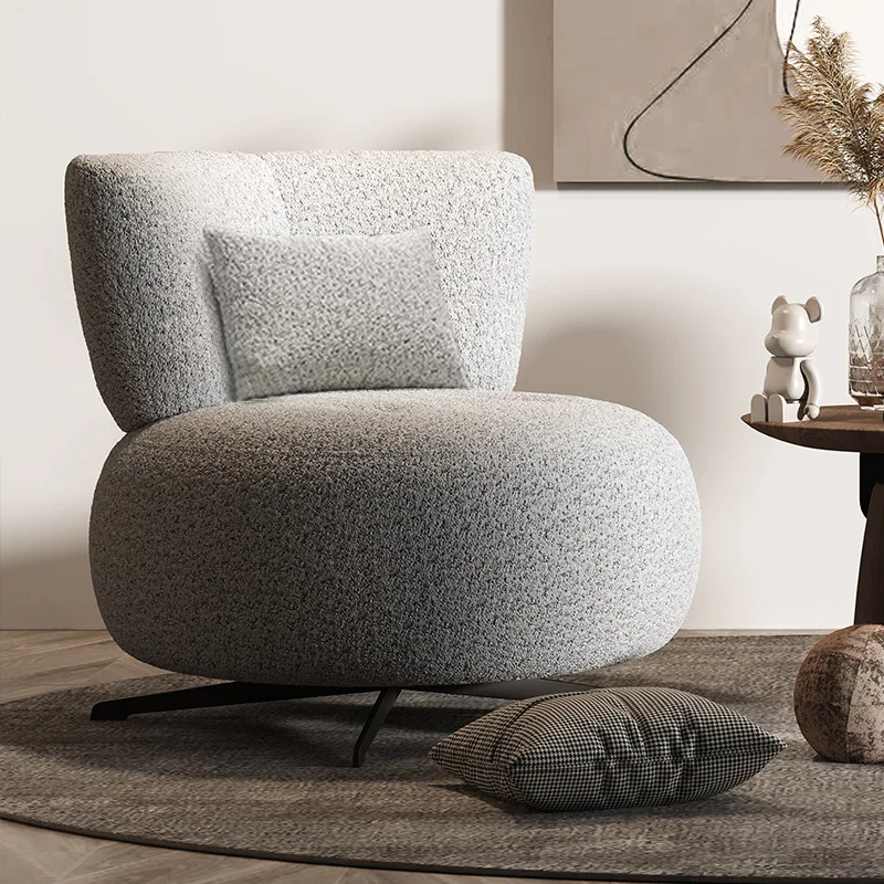 

Modern light luxury Amy single sofa simple creative leisure designer living room balcony bedroom rotatable single chair