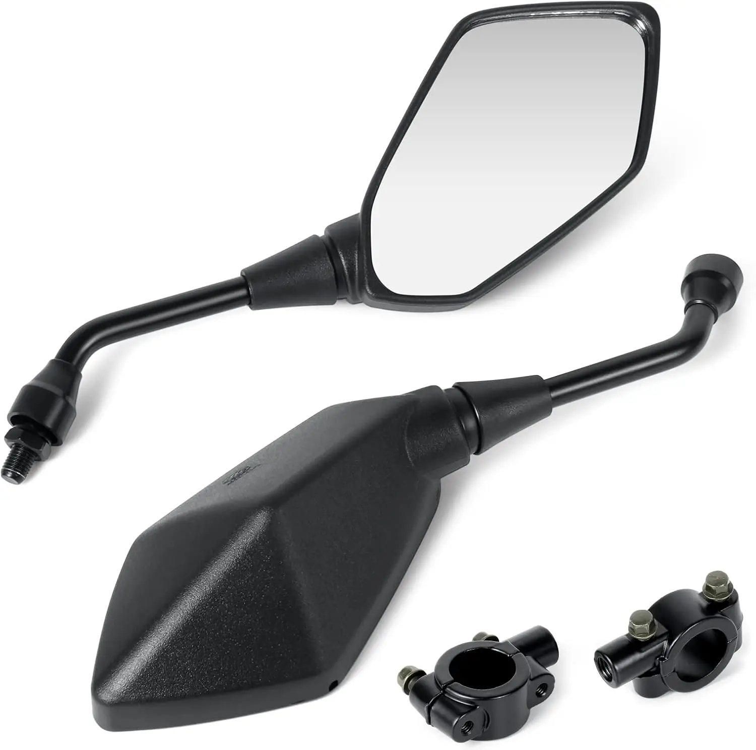 

Универсальные зеркала заднего вида для мотоцикла, регулируемые боковые выпуклые зеркала с болтом M10 и зажимом для крепления на ручке 7/8 дюйма для ATV Dir